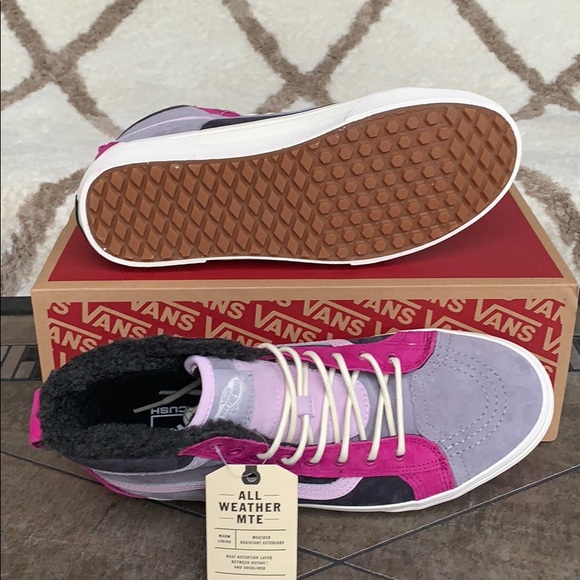 ••VANS Sk8-Hi 46 Mte Dx Mte Lilac Grey/Obsidian WM - Picture 4 of 16